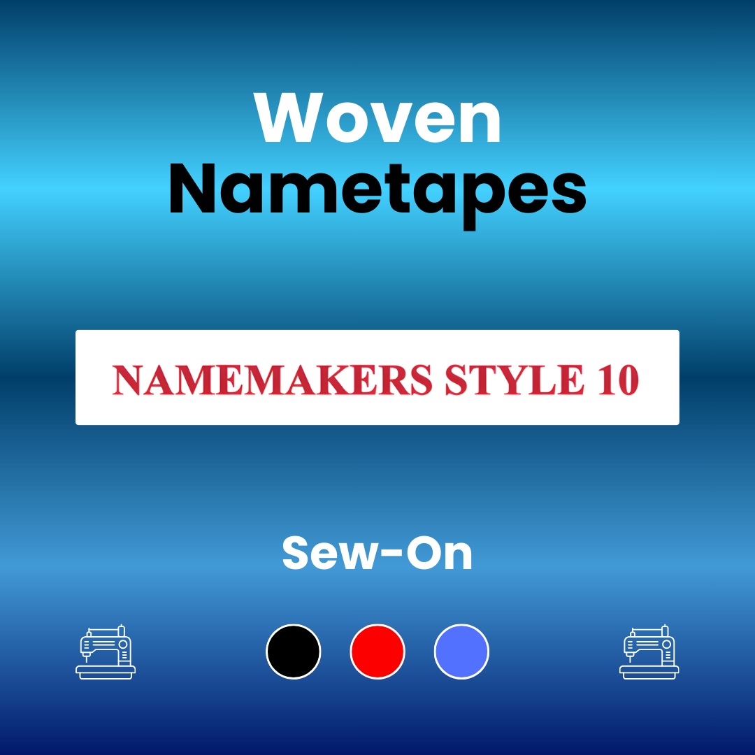 Woven Nametape 10mm Style 10