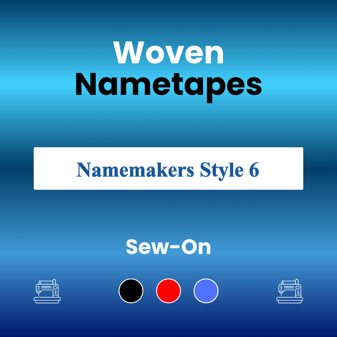 Woven Nametape 10mm Style 6