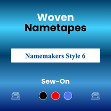 Load image into Gallery viewer, Woven Nametape 10mm Style 6

