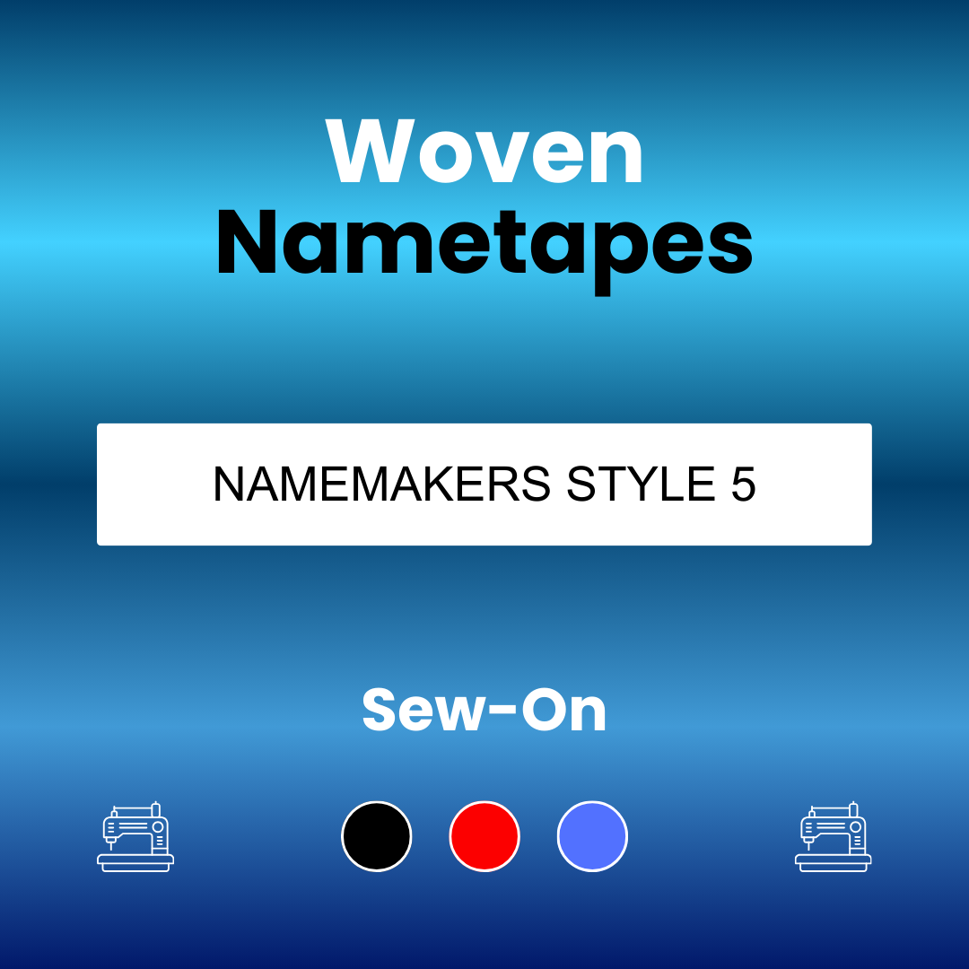Woven Nametape 10mm Style 5