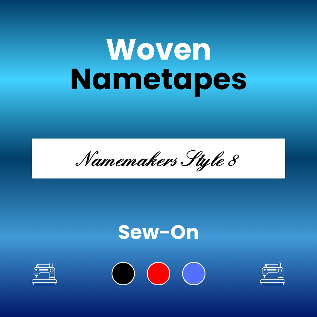 Woven Nametape 10mm Style 8