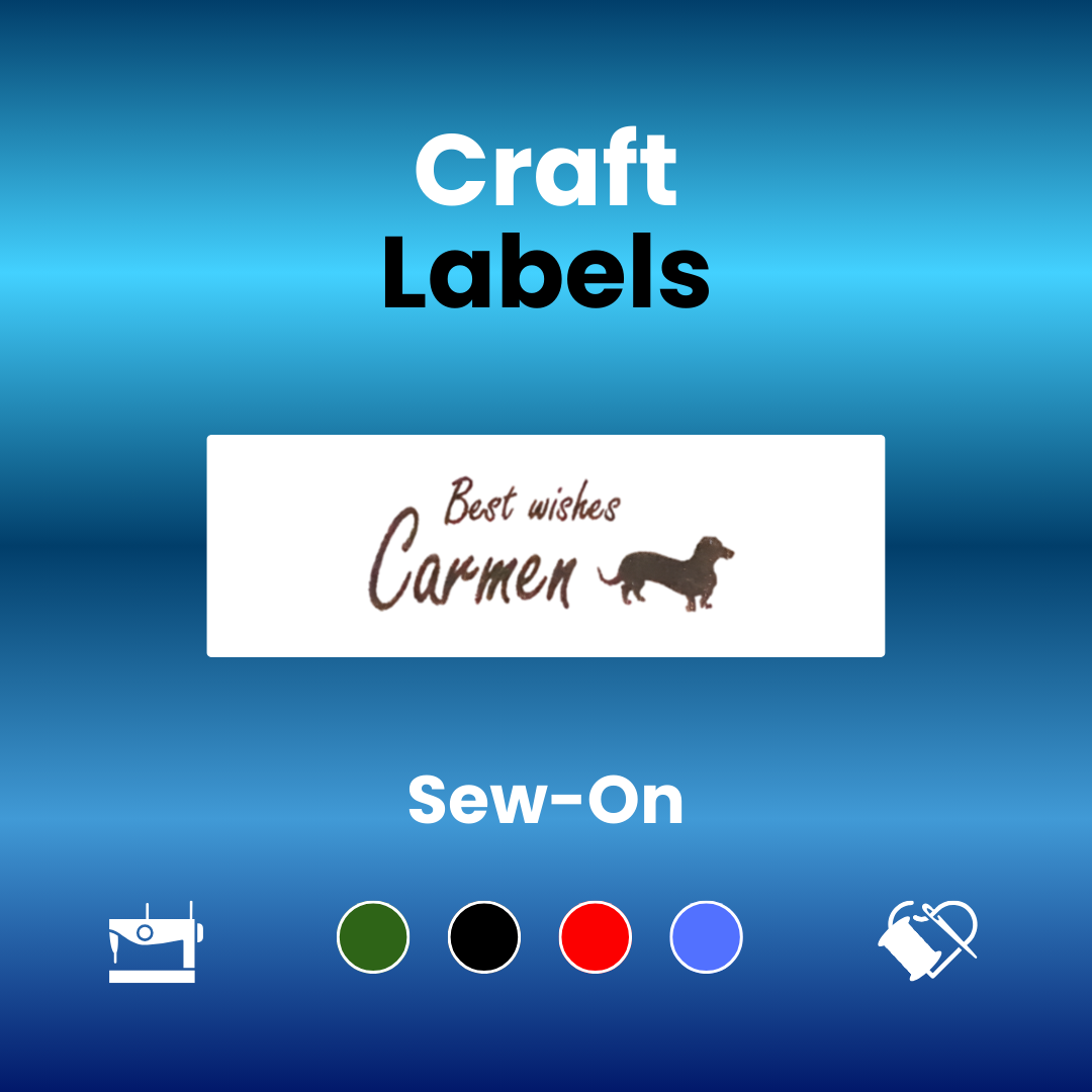 Printed Product & Craft Label - 30mm Satin