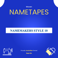 Load image into Gallery viewer, Woven Nametape 10mm Style 10
