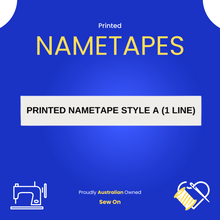Load image into Gallery viewer, Printed Nametape Style A - SEW ON
