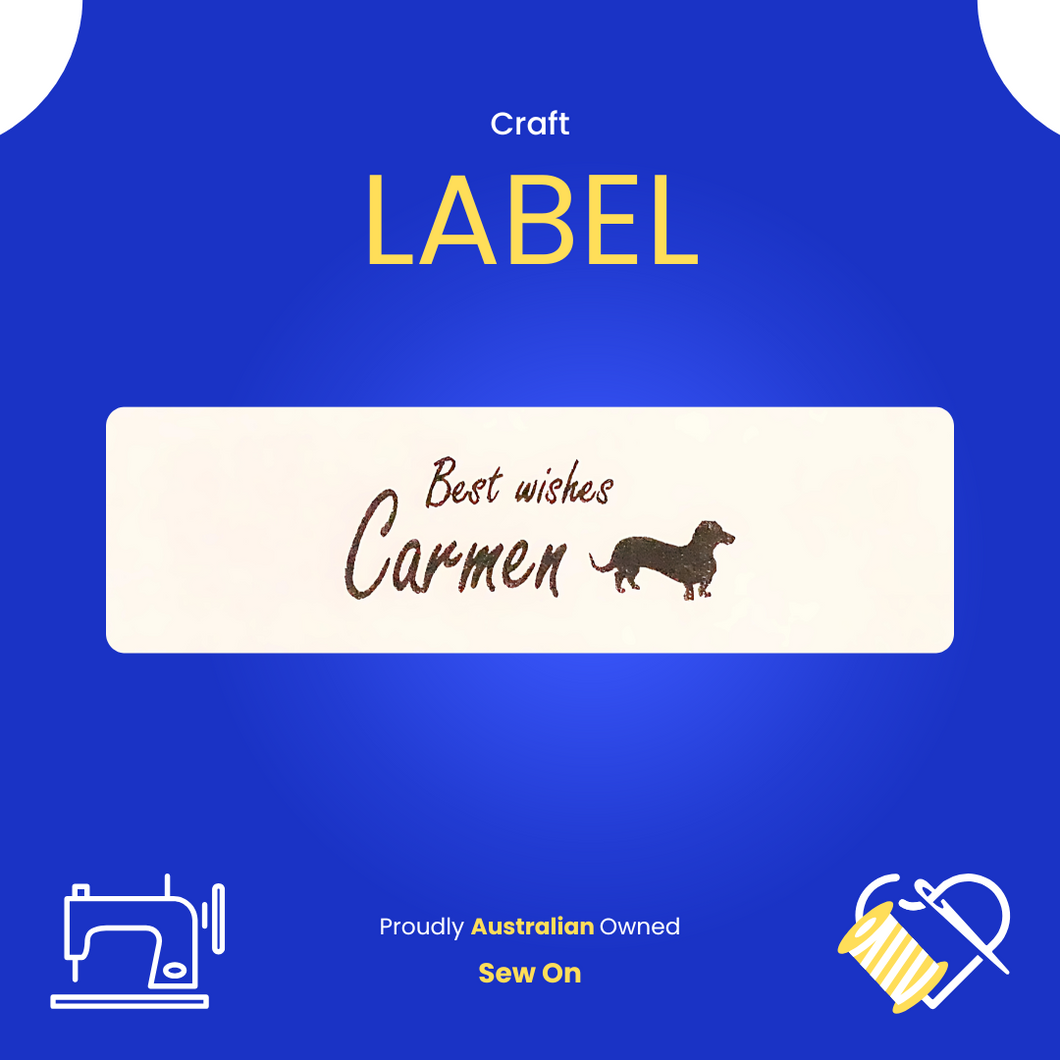 Printed Product & Craft Label - 30mm Satin
