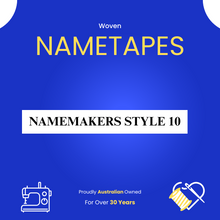 Load image into Gallery viewer, Woven Nametape 10mm Style 10
