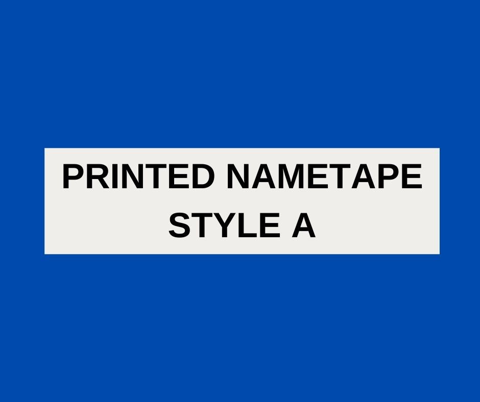 Printed Nametape Style A - 2 Lines - IRON ON